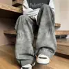 Pantalones Largos Casuales Tie-Dye Americanos para Hombre Otoño 2026 Nuevo Estilo Callejero de Moda Marca Moda Juvenil Pantalones Rectos Holgados