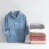 Pantalones de Linterna de Hada de Coral Polar Cálidos Conjunto de Suéter con Capucha Otoño e Invierno Casual Talla Grande Holgado Ropa Exterior Ropa para el Hogar
