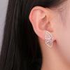 Pendientes de alas de mariposa para mujer, delicados y grandes, de acero inoxidable 304, elegantes y elegantes.