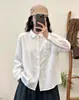 Otoño Nuevo Artístico Doble Capa Retro Gasa Bordada Camisa Holgada Simple Versátil Moda Casual Top Venta al por Mayor