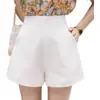 Shorts de verão feminino versátil, finos e casuais, plus size, adequado para corpo tipo pera, cintura alta, modelador, design estiloso, hot pants de perna larga da moda
