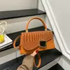 Bolso de Hombro Simple de Moda Estilo Coreano 2026 Nuevo Bolso de Mano Elegante Empalme de Moda Bolso Cuadrado Pequeño Cruzado para Viajes