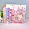 A5 Animal de Dibujos Animados Dinosaurio Unicornio Línea Única Pony Libreta Tapa Blanda Cuaderno para Estudiantes Varios