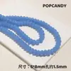 Contas de Ábaco, Contas Espaçadoras de Vidro Colorido com Furo Reto, Pulseira, Colar, Pingente de Carro, Acessórios de Joias Artesanais Multicor, Decoração com Contas de Material