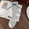 Calcetines Verano Estilo Delgado Mujer Puntos Lazo Estilo Ballet Calcetines a Media Pantorrilla Calcetines de Algodón miu Calcetines Blancos Sueltos con Zapatos de Cuero Pequeños
