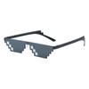 2023 nuevos gafas de mosaico gafas de sol personalizadas gafas de sol de píxeles al por mayor tendencia personalizada moda gafas de sol de marca grande
