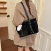 Bolso de Hombro para Viajes de Gran Capacidad Estilo Coreano Gamuza Debajo del Brazo Bolso de Mano para Mujer 2026 Nuevo Bolso Tote Simple Bolso de Hombro Versátil