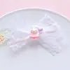 Conejito Lindo Dibujo Animado Encaje Moño Accesorios DIY Funda de Teléfono Accesorios para el Cabello Charms para Zapatos Decoraciones para Zapatos
