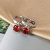 Nicho francês simples ins estilo frio único diamante incrustado zircão design senso elegante all-Match brincos banhados a ouro 18K