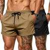 Conjunto de Duas Peças de Shorts Esportivos de Verão Europeu e Americano para Homens, Fitness, Casual, Respirável, Solto, Secagem Rápida, Absorção de Umidade, para Natação