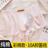 Ropa interior de algodón colorida para hombre hecha de algodón de fibra larga de Xinjiang, ropa interior antibacteriana grado 10A, cada pieza empaquetada individualmente, disponible para comprar una pieza