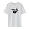 Camiseta Masculina de Manga Curta Algodão Puro de Fibra Longa de Xinjiang Pima Algodão Luxuosa 50 Fios Amônia Líquida Impressão Direta Importada