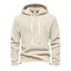 Sudadera con capucha para hombre de Amazon, estilo europeo y americano, jersey con cordón para otoño e invierno, top simple y versátil de forro polar de manga larga
