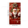 Banner de porta de Natal mais vendido da Amazon, Papai Noel arrombando a porta, Cenário de decoração para feriados de inverno
