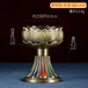 Soporte para Lámpara de Mantequilla de Loto de Pie Alto del Filo de Buda Portavelas de Buda para el Hogar Lámpara Changming del Salón de Buda Soporte para Lámpara Bodhi