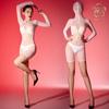 Medias de Seda Brillantes Sexy y Sexy Cubierta de Cremallera Superior Ropa Corporal Coser Hombres y Mujeres Tentación Perspectiva Entrepierna Abierta con Juego de Cinco Dedos