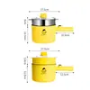 Variedade e Diversão-Pato Amarelo Cabo Longo Panela Elétrica 18cm Antiaderente Pequena Panela Elétrica Mini Panela Elétrica Multifuncional Ao Vivo