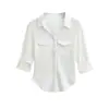 Camisa Polo Sexy Estilo Menina Apimentada com Manga Longa para Mulheres, Nova Chegada para o Início da Primavera, Design Slim-Fit com Top que Valoriza a Cintura