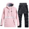 Nuevo traje de esquí de snowboard para hombres y mujeres, traje de invierno cálido y grueso, traje de esquí de estilo coreano, traje doble