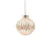 Bola de Color Champaña de 8 cm de Gama Alta Lujo Accesible Polvo Pegajoso Polvo Dorado Bola Electrochapada Decoración para Árbol de Navidad Colgante Decoración Colgante Bola Colgante