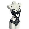 Ropa Interior Sexy Morada Estilo Ins Tentación Sexy Encaje Caliente Pura Ganas de no quitarse el mono de cintura cerrada Yujie 122