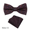 Corbata Vintage para Hombre de Negocios Pañuelo de Bolsillo Traje Camisa de Vestir Lazo Cuello Poliéster Patrón Roto Lazo