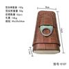 Envío Gratis Dongguan Juego de Hardware de Dos Extremos para Cigarros Tijeras para Cigarros Caja Humectante para Cigarros Caja de Almacenamiento de Madera de Cedro Goya