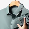 Camisa Polo para Hombre para Papá, Nuevo Estilo Verano 2026, Cuello Camisero, Bolsillo Real, Estampada, Casual, Transpirable, Camiseta de Manga Corta para Hombre