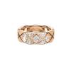 Anillo coco estilo Xiao Xiang CNC versión alta versión estrecha versión ancha anillo de pareja anillo de oro rosa de 18k alta retención de color