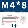 Tornillos de Cabeza Plana Delgada niquelados, de Forma Delgada, de Borde Delgado, Cabeza Plana Grande, Cabeza Plana Negra, Tornillos Phillips, Cabeza Plana M2M3M4M5M6
