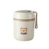 Taza de Desayuno Personalizada Familia de Osos de Acero Inoxidable 304 para Oficinistas, Taza para Sopa, Gachas y Avena para Estudiantes, Taza Creativa de Doble Pared para Leche