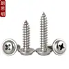 M1.7M2M2.6M3M4M5 Acero Inoxidable 304 Pwa Tornillos Autorroscantes de Cabeza Redonda con Arandela y Espaciador Tornillos para Madera