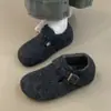 Zapatos de Algodón Cálido con Aumento Interior y Terciopelo para Mujer Invierno Nuevos Zapatos Mary Jane Zapatos Peludos Zapatos tipo Birkenstock de Suela Gruesa Todo Incluido