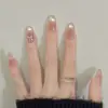 Atmosfera Doce Caneta de Gelo Penetrante Olho de Gato Rosa Arte de Unha Avançada Nova Pasta de Unha Unha Postiça Arte de Unha Pura Feita à Mão Usar Unha