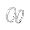 Anillos de Pareja, un Par de Anillos Vivos para Hombres y Mujeres, Anillos Abiertos de Moda y Sencillos, Regalos de Nicho de Alta Gama para el Día de San Valentín