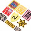 Nuevas pegatinas de tela simples moda insignia bordada subsidio ropa plumón pantalones decoración fábrica directa pequeña venta al por mayor