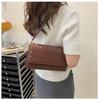 Bolso de textura de moda, bolso de mujer de estilo occidental, nueva tendencia de verano 2023, bolso de axila coreano, bolso de hombro de moda, pequeño bolso cuadrado