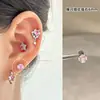 Todos os Membros Unhas de Osso da Orelha Rosa Super Flash Unhas de Osso da Orelha de Aço Titânio Unhas Cocleares Brincos de Piercing na Orelha Coleção Rosa Unhas de Osso da Orelha