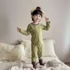 Conjunto de Pijama de Algodão com Lycra para Meninos e Meninas, Estilo Coreano Estampado Sem Costura Roupas e Calças de Outono, Camada Base Antibacteriana para Crianças