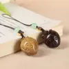 Cadena para Teléfono de Fruta de Fresa Colgante para Coche Adorno de Madera Maciza Llavero Personalidad Creativa Regalo Pequeño Sin Preocupaciones