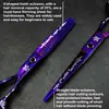 Tesoura profissional para cabeleireiro Wingsbro, 6,5 polegadas (cerca de 17 cm) Tesoura reta com padrão roxo, tesoura reta e tesoura de dentes finos, todas de aço, tesouras de barbeiro feitas à mão.