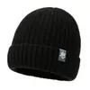 Gorro de tricô espesso com forro de fleece para homens e mulheres, chapéu de lã quente e à prova de vento para o inverno, adequado para cabeças grandes, chapéu para clima frio para ciclismo ao ar livre, chapéu de idoso