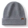Moda Coreana Otoño e Invierno Gorro de Punto Versátil Cachemira Sombrero Frío para Exteriores Sombrero de Lana de Doble Capa Sombrero Cálido con Protección para los Oídos para Hombres y Mujeres