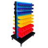 Estante de Materiales, Estante Organizador, Estante para Herramientas, Estante Móvil Engrosado para Reparación de Ferretería, Estante de Tablero Colgante, Estante de Almacenamiento Móvil con Carga