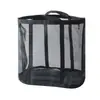 Cesta de Lavandería de Malla de Gran Capacidad para Uso Doméstico, Cesta Plegable Portátil para Ropa Sucia para Baño, Montaje en Pared