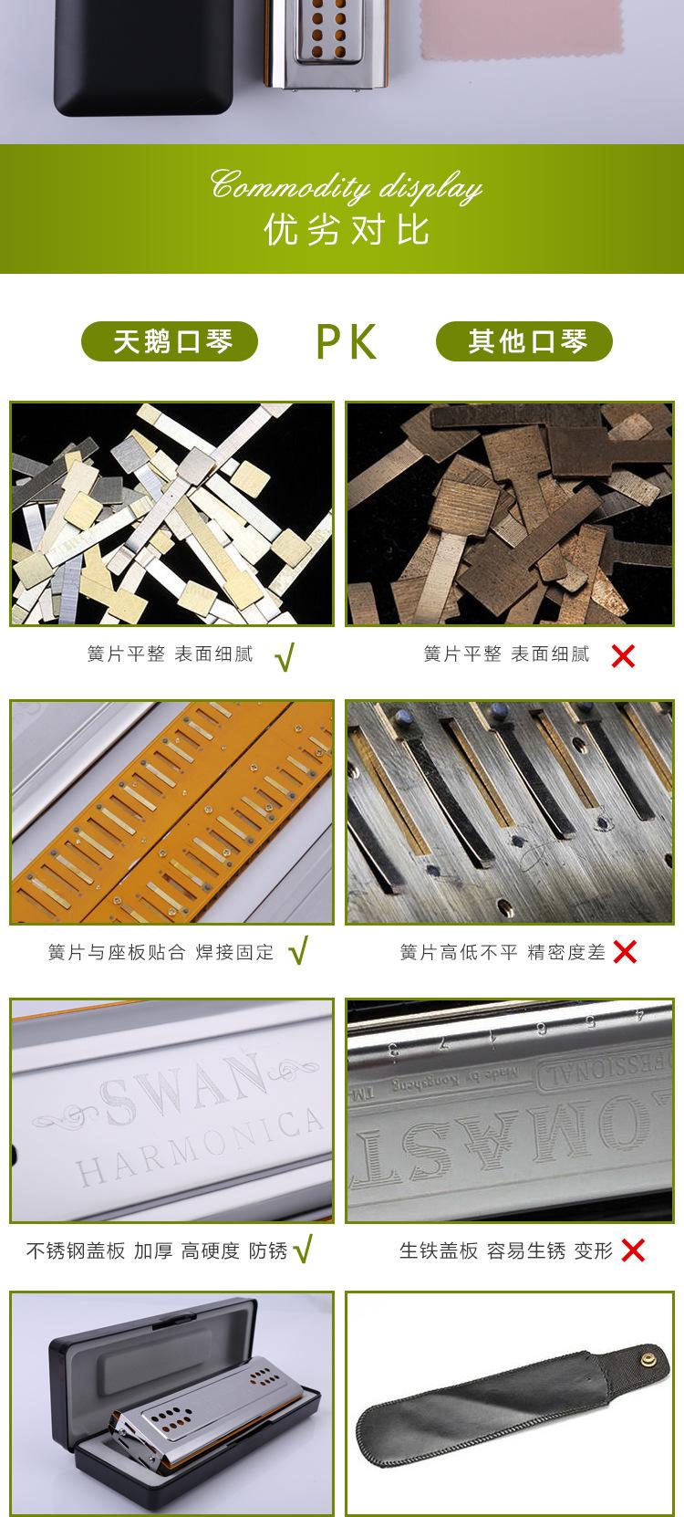 天鹅双面双调口琴_09
