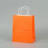 Sacos de Papel Kraft Artesanais em Pequenas Quantidades, Sacos de Embalagem para Catering, Sacos para Levar, Sacos de Presente de Papel Kraft para Festas