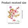 Novo M16-M24 pintado colorido flores armário geladeira tronco vaso sanitário DIY Home adesivo de parede decorativa