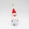 Floco de neve de Natal cinco estrelas acessórios de sino de metal para casa feriado Decoração da árvore de Natal Papai Noel pequeno pingente