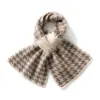 Suéter de Cachemira Suave y Acogedor 2026 Nuevo Estilo Otoño e Invierno Unisex Bufanda de Punto Pied de Poule Calentador de Cuello Cálido